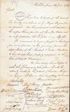 Document (Letter from the Traders to William Grant and Richard Dobie approving the plan of Major Rogers, with 30 signatures)