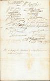 Document (Letter from the Traders to William Grant and Richard Dobie approving the plan of Major Rogers, with 30 signatures)
