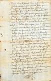 Document (Bail à vie d'un banc dans l'église Notre-Dame à Guenet)