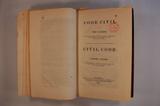 Livre (Code civil du Bas Canada : d'après le rôle amendé déposé dans le bureau du greffier du Conseil législatif, tel que prescrit par l'acte 29 Vict. Chap. 41, 1865 = Civil code of Lower Canada : from the amended roll deposed in the office of the clerk of the Legislative Council as directed by the act 29 Vict. Chap. 41, 1865). Page de titre
