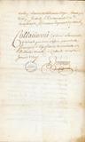 Document (Contrat de mariage de Michel Chartier de Lotbinière et Louise Madeleine Chaussegros de Léry)