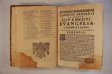Livre (Cornelii clansenii leerdamensis, S.T.D. et prof. Lovaniensis, episcopi & prensis, Tetrateuchus, sive commentarius in sancta Iesu Christi evangelia). Intérieur de l'imprimé