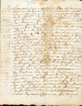 Document (Saisie des effets et biens des moulins à scie de Louis Lepage de Ste-Claire, à la requête de René Gaudron de Chênevert, procureur de M. Varin, commissaire de la marine)