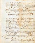 Document (Saisie des effets et biens des moulins à scie de Louis Lepage de Ste-Claire, à la requête de René Gaudron de Chênevert, procureur de M. Varin, commissaire de la marine)