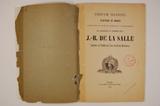 Brochure (Triduum solennel d'actions de grâces célébré dans la Basilique de Québec, les 6, 7 et 8 décembre 1888 en l'honneur du bienheureux J.-B. de la Salle, fondateur de l'Institut des Frères des écoles chrétienne). Page de titre