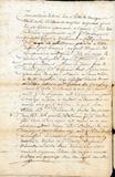 Document (Concession de terre à la Côte St-Charles de Longueuil par Charles Lemoine de Longueuil à Jean Cailloux dit Baron)