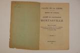 Brochure (Vallée de la Lièvre, Région de l'Ottawa, Société de colonisation Montarville : rapport). Page de titre