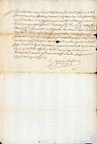 Document (Concession de terre, 3 arpents par 26 à Chambly, par Jean-Bte Hertel de Rouville à Paul Laporte)