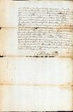 Document (Concession de terre, 2 arpents par 40, à Chambly, par Jean-Bte Hertel de Rouville à Jean Maillot)