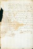Document (Contrat d'échange de terres entre l'abbé Louis Lepage de Sainte-Claire, et Agathe Limoges)
