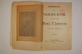 Brochure (Mémorial des noces d'or de Sa Grandeur Mgr L.F. Laflèche, évêque des Trois-Rivières). Page de titre