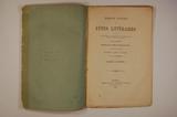 Brochure (Trois jours de fêtes littéraires : 1e Le patriotisme aux divers âges de la vie ; 2e The hidden gem, 3e Le culte public et les beaux-arts). Page de titre