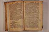 Livre (Hugonis Grotii de iure belli ac pacis libri tres, in quibus jus maturæ & gentium, item juris publici præcipua explicantur). Intérieur de l'imprimé