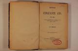 Livre (Histoire de cinquante ans (1791-1841) : Annales parlementaires et politiques du Bas-Canada depuis la Constitution jusqu'à l'Union). Page de titre