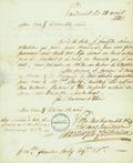 Document (Lettre de Chartier de Lotbinière à Frs Baby)