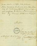 Document (Lettre de Curatteau à François Baby)
