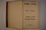Livre (Code civil du Bas-Canada (Volume I)). Page de titre française