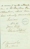 Document (Lettre de Edward Ellice à S. Gerrard)