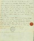 Document (Lettre Edward Ellice à Thos Thain)