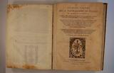Livre (Secondo volume delle navigationi et viaggi : nel qvale si contengono L'Historia delle cose de Tartari, & diuersi fatti de' loro Imperatori, descritta da M. Marco Polo Gentilhuomo Venetiano, & da Hayton Armeno. Varie descrittioni di diversi avttori, dell' Indie Orientali, della Tartaria, della Persia, Armenia, Mengrelia, Zorzania, & altre Prouincie: nelle quali si raccontano molte imprese d'Ussumcassan, d'Ismael Sossi, del Soldano di Babilonia, di diuersi Imperatori Ottomani, & particolarmente di Selim contro Tomombei Ultimo Soldano de Mamalucchi, & d'altri Principi. Et il viaggio della Tana. Con la descrittione de' nomi de' Popoli, Città, Fiumi, & Porti d'intorno al Mar Maggiore, come si nominauano al tempo dell' Imperator Adriano, & molte altre narrationi, cosi dello stato de Moscouiti, Scithi, & Circhassi, come d'altre genti barbare a gli antichi incognite. Et il naufragio di M. Pietro Quirino gentilhuomo Venetiano, portato per fortuna settanta gradi sotto la Tramontana. Con l'Indice diligentemente ordinato, delle cose piu notabili (Volume II)). Page de titre