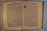Livre (Secondo volume delle navigationi et viaggi : nel qvale si contengono L'Historia delle cose de Tartari, & diuersi fatti de' loro Imperatori, descritta da M. Marco Polo Gentilhuomo Venetiano, & da Hayton Armeno. Varie descrittioni di diversi avttori, dell' Indie Orientali, della Tartaria, della Persia, Armenia, Mengrelia, Zorzania, & altre Prouincie: nelle quali si raccontano molte imprese d'Ussumcassan, d'Ismael Sossi, del Soldano di Babilonia, di diuersi Imperatori Ottomani, & particolarmente di Selim contro Tomombei Ultimo Soldano de Mamalucchi, & d'altri Principi. Et il viaggio della Tana. Con la descrittione de' nomi de' Popoli, Città, Fiumi, & Porti d'intorno al Mar Maggiore, come si nominauano al tempo dell' Imperator Adriano, & molte altre narrationi, cosi dello stato de Moscouiti, Scithi, & Circhassi, come d'altre genti barbare a gli antichi incognite. Et il naufragio di M. Pietro Quirino gentilhuomo Venetiano, portato per fortuna settanta gradi sotto la Tramontana. Con l'Indice diligentemente ordinato, delle cose piu notabili (Volume II)). Intérieur de l'imprimé