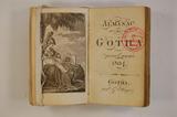 Livre (Almanac de Gotha 1804). Page de titre et frontispice