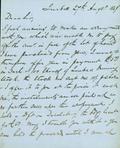 Document (Lettre de G. B. Hall à Samuel Gerrard)