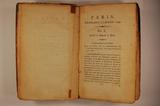 Livre (Paris, pendant l'année 1795 (Volume I, numéro I-VIII)). Intérieur de l'imprimé