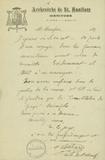 Document (Lettre de Adélard Langevin à George Baby)