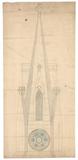 Dessin d'architecture (Église de Sainte-Marie-de-Beauce)