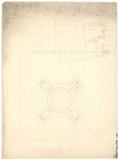 Dessin d'architecture (Monument aux Braves de 1760)