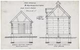Dessin d'architecture (Ice House & Refrigerators for Vict. Park)