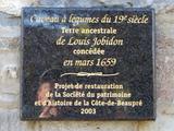 Caveau à légumes. Plaque