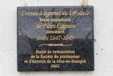 Caveau à légumes. Plaque