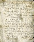 Document (Arrangement entre de Coulonge et d'Argenteuil concernant les dettes de communauté des sieurs Bally, Doyon et autres et de leur recouvrement)