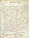 Document (Lettre de Cerry à sa soeur)