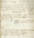 Document (Lettre de Aaron Hart and Son à Simon McTavish)