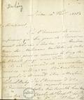 Document (Lettre de Charles de Léry à François Baby)