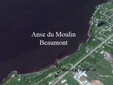 Site de villégiature de l'anse du Moulin. Vue aérienne