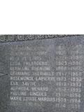 Monument des Marguerites du Sacré-Coeur décédées entre 1918 et 1998