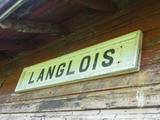 Ancienne gare de Langlois Siding. Détail  (Langlois Siding)