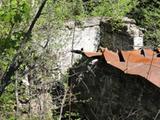 Moulin de la route de la Chute. Moulin abandonné