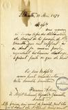 Lettre François Adam à Duhamel, Pagnuelo et Rainville, page 1