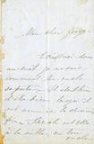 Lettre de Dame Baby-Pinsonnault à Louis-François-Georges Baby, page 1