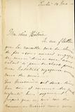 Lettre de Eugénie Baby à Hélène Baby, page 1