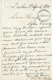 Lettre de M.W. Baby à Georges Baby, page 1
