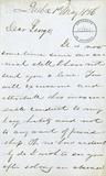 Lettre de M.W. Baby à Georges Baby, page 1