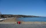 La plage au printemps (de l'ouest à l'est)