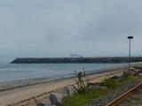 Site patrimonial de la plage et du quai de Saint-Irénée. La plage de l'est à l'ouest