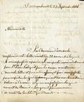 Lettre de André de Chavigny de Lachevrotière à Marguerite de Lanaudière, page 1